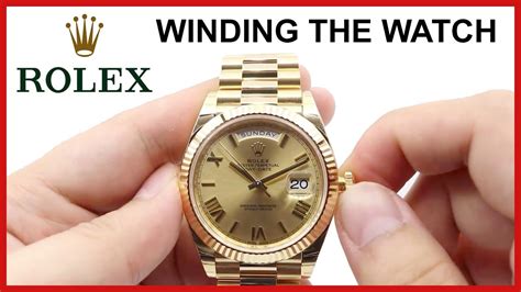 how to wind rolex day date